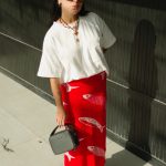 Falda peces roja