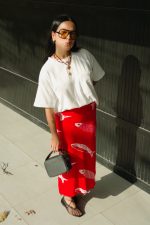 Falda peces roja