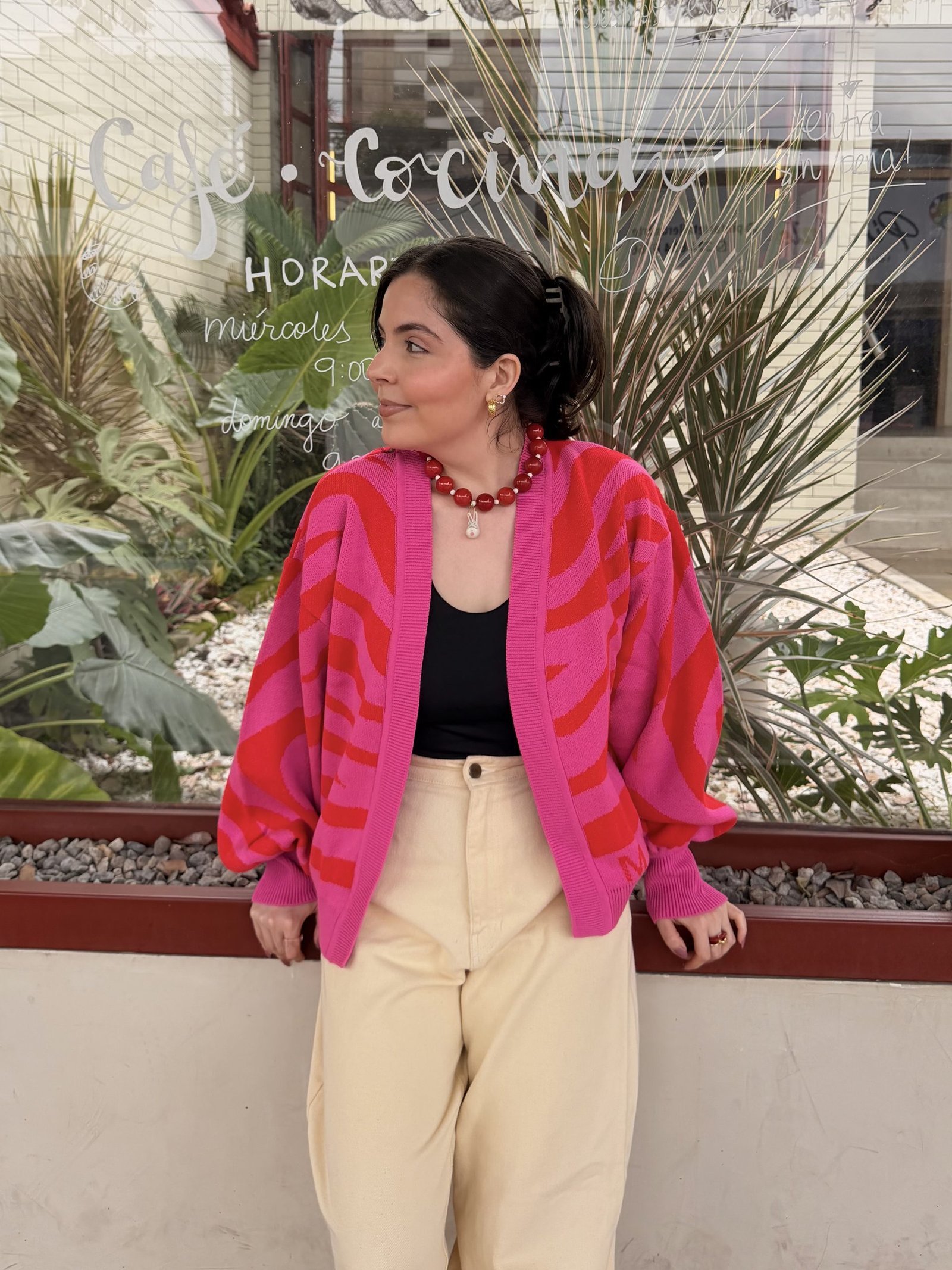 IMG_1528-scaled-1.jpg Cárdigan candy rojo - fucsia - Imagen 1