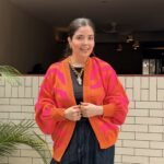 Cárdigan candy naranja - fucsia
