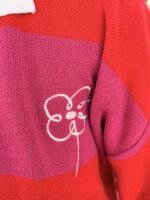 Polo trazos rojo -  fucsia - Imagen 4