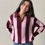 Polo siena vinotinto - rosa