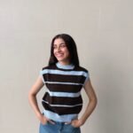 Chaleco siena azul-café