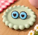 Aretes pastel de chocolate - Imagen 3