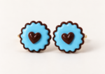 Aretes pastel de chocolate - Imagen 6