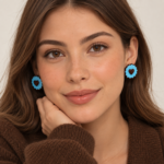 Aretes pastel de chocolate
